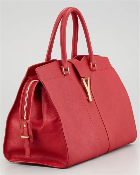 ysl tote red